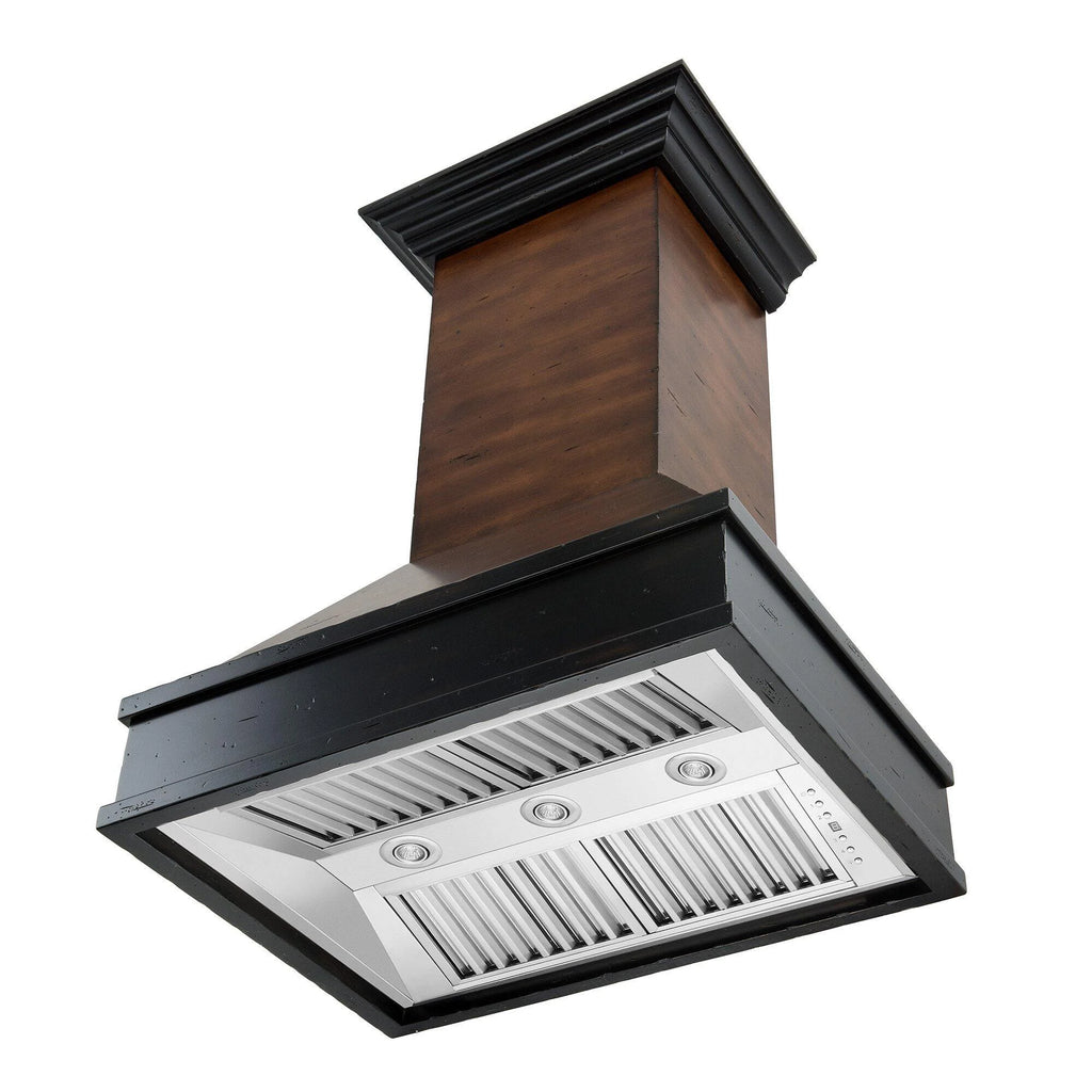 Wooden Wall Mount Range Hood T279396