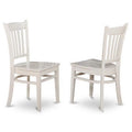 Linen White Wood Dining Chair Pack of 2 B269