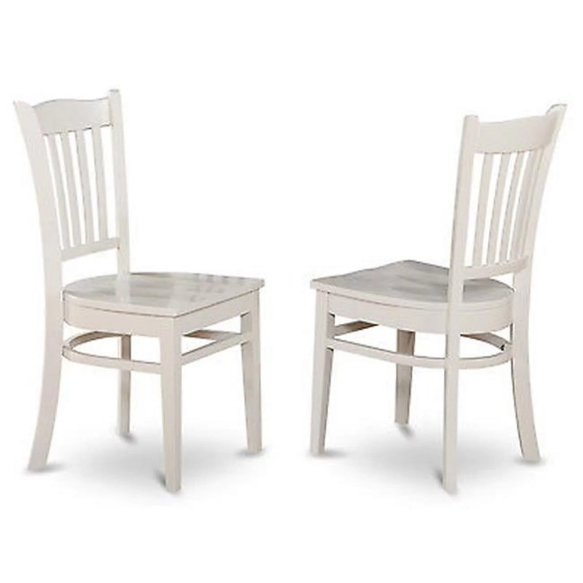Linen White Wood Dining Chair Pack of 2 B269