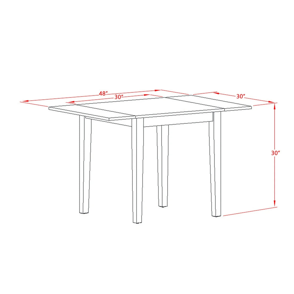 3-piece Dining Set with Ladder Back C283
