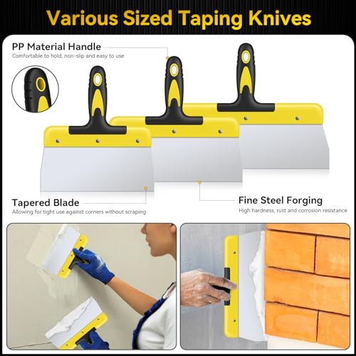 7-Piece Stainless Steel Putty Knife Tool Set E6605