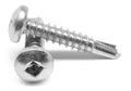 #10-16 x 3 Self Drilling Screw Square Drive Pan Head Stainless Steel 18-8 K565