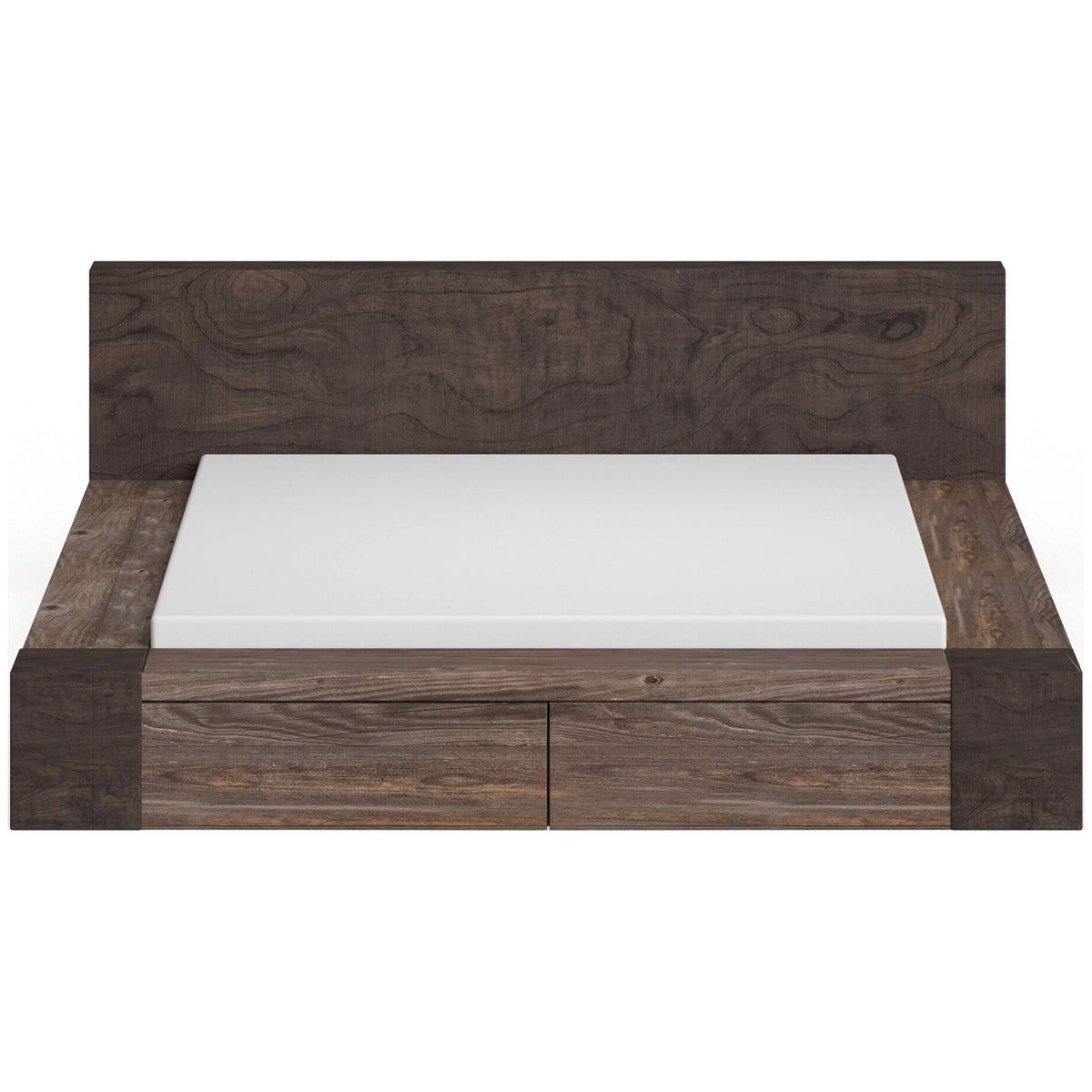 Natural Wood 2-drawer California King Storage Bed U606352