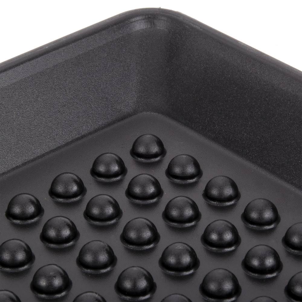 Charcoal Polypropylene Pizza Tray - 12/Case Q8257