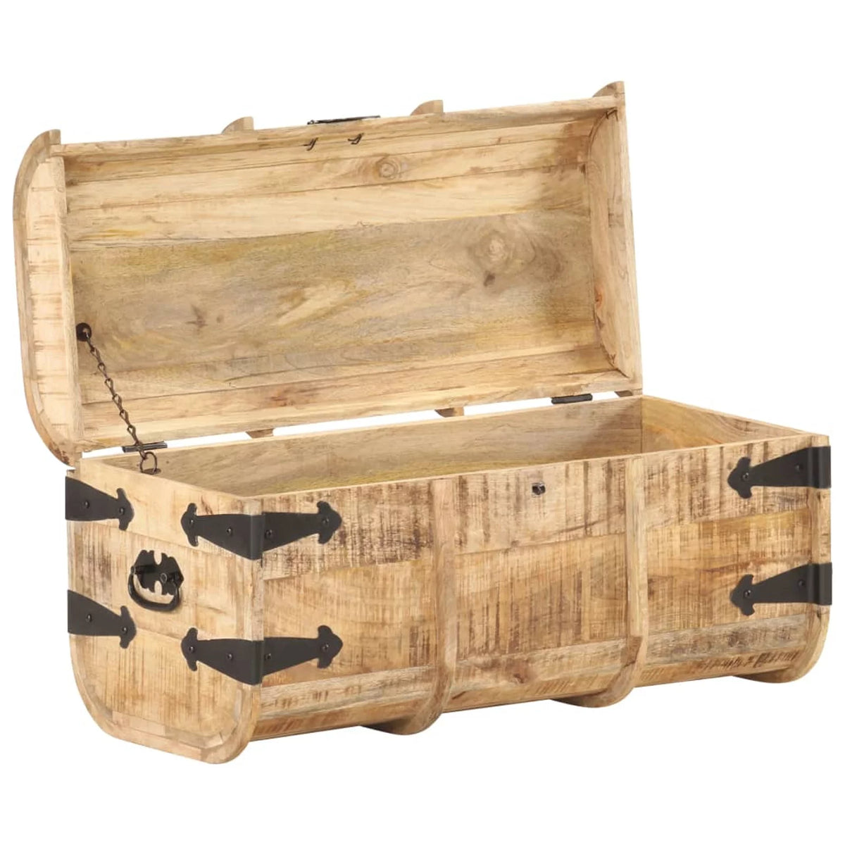 Storage Chests 2 Pieces Solid Mango Wood D95879