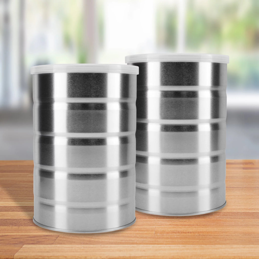 Empty Coffee Cans (4-Pack) Metal Cans S88751
