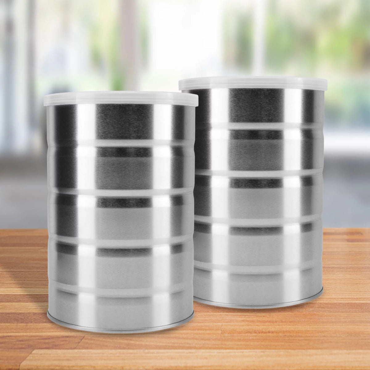 Empty Coffee Cans (4-Pack) Metal Cans S88751