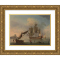 Gold Ornate Framed Double Matted Art Print R202