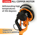 1390W Electric Drywall Sander with Vacuum, 13ft Cord, Auto Dust Collection F115828