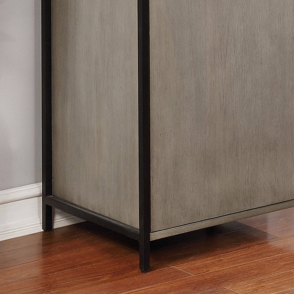 Grey 3-Shelf Storage Bookshelf C98073
