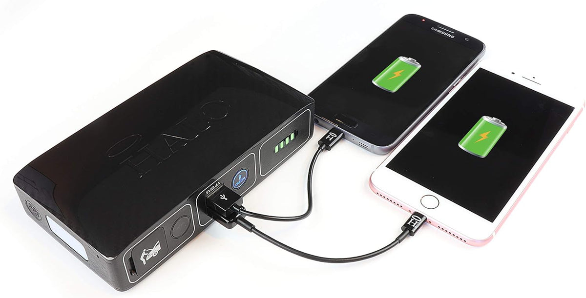 Compact Portable Car Jump Starter with 2 USB Ports H89152