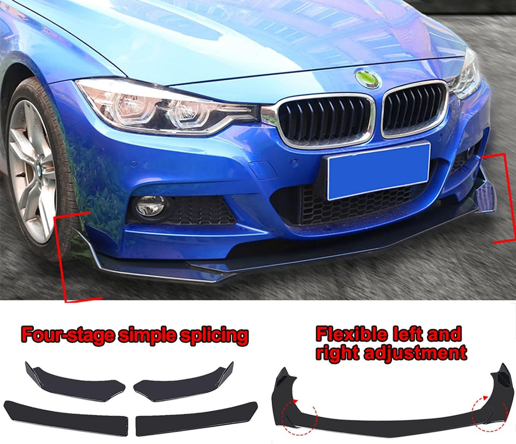 Universal Front Bumper Lip Chin Spoiler PP Pack of 2 I588