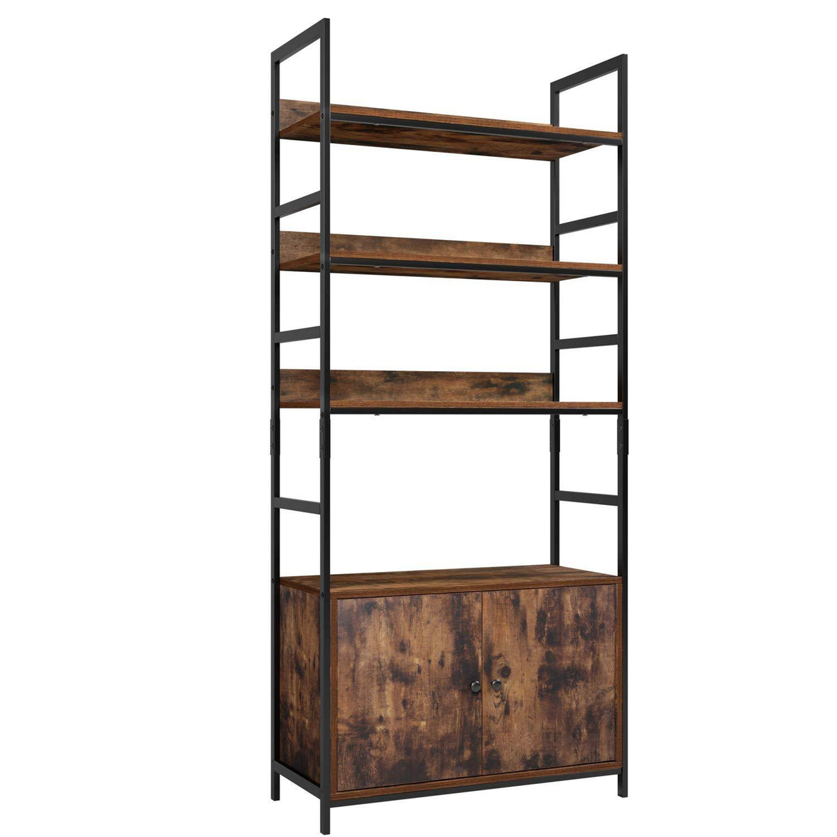 Industrial Bookcase with 2 Cabinets I3827