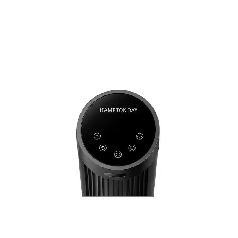 Black 4 Speed Digital Oscillating Tower Fan O237673
