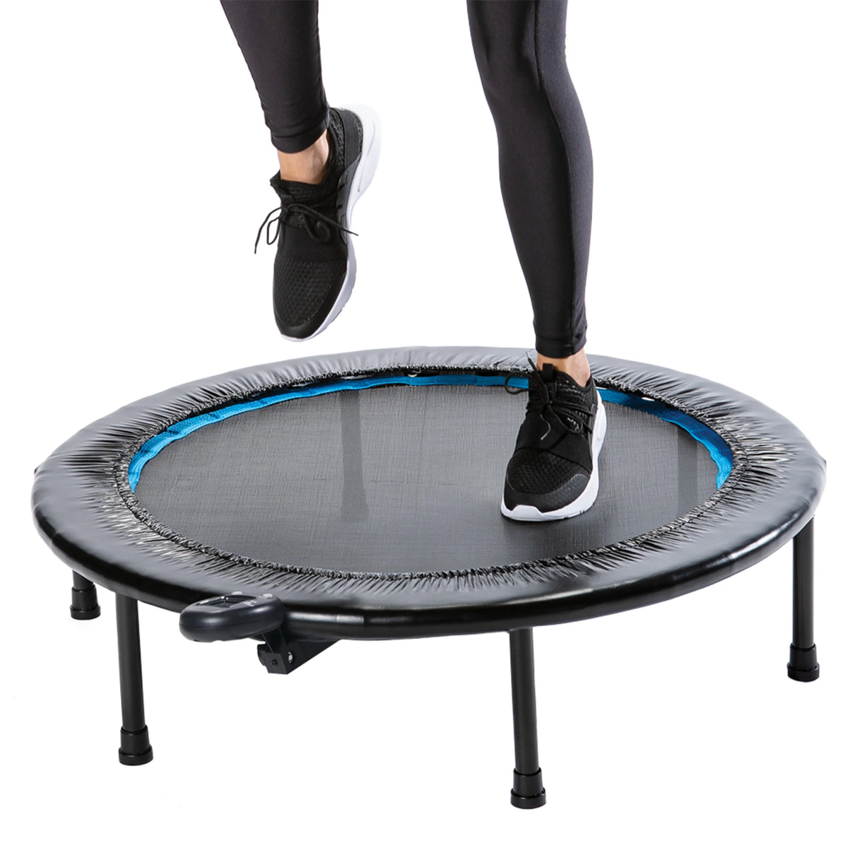 36"Wx36"Dx12"H Black Trampoline with Monitor and Adjustable Incline I22797