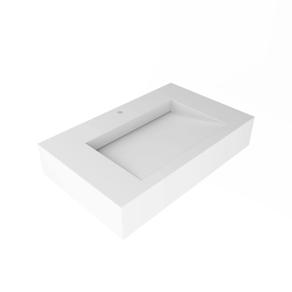 48 No Faucet Hole Grey Wall-Mounted Sink L2168