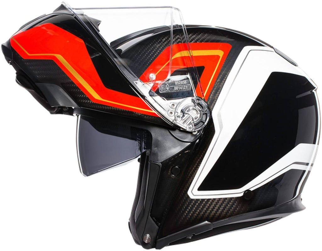Carbon Red White Helmet Size S F3251