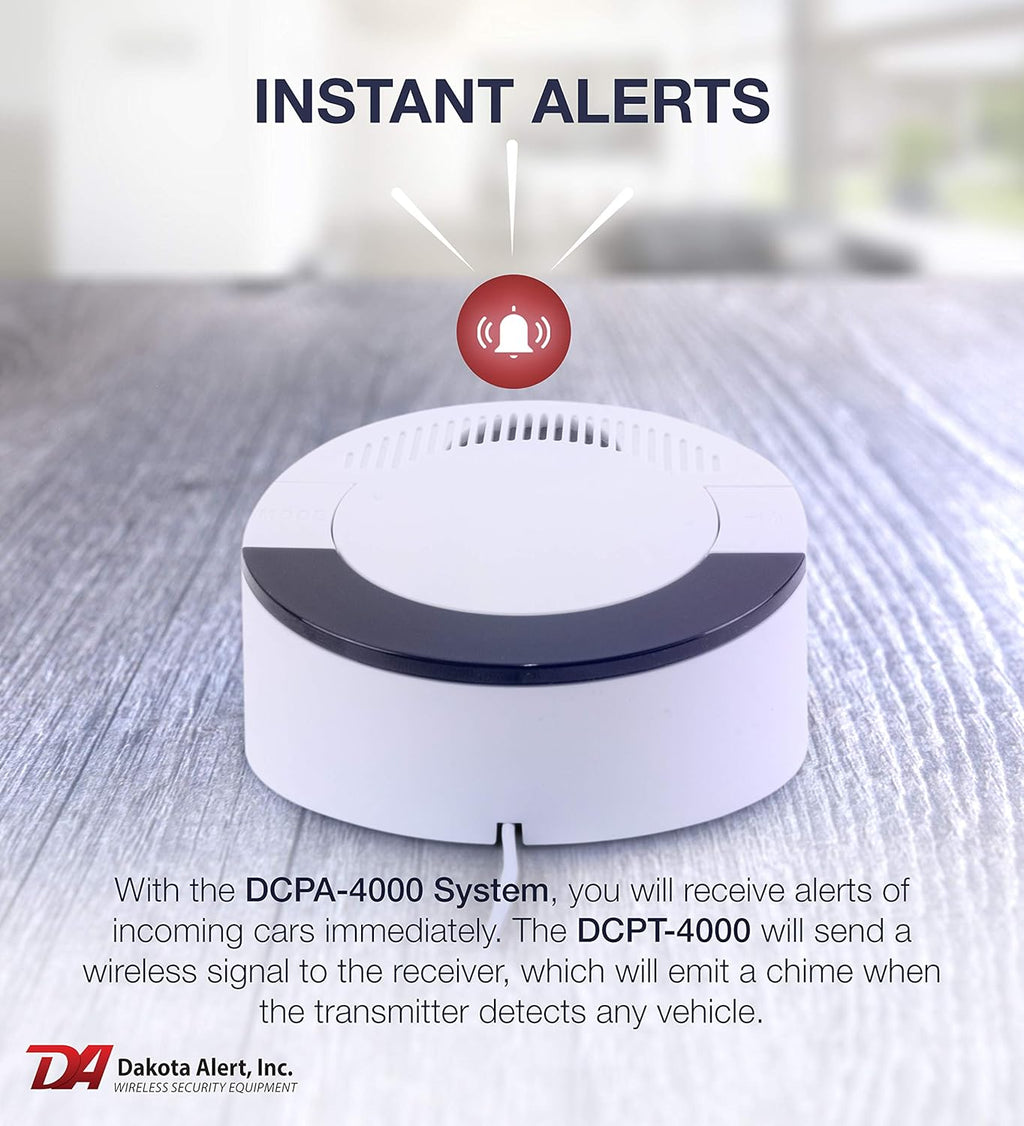 Wireless Driveway Alarm System with Vehicle Detecting Probe Transmitter O48582