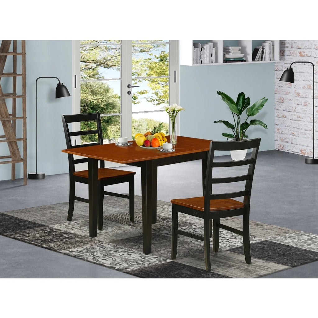 3-piece Dining Set with Ladder Back C283