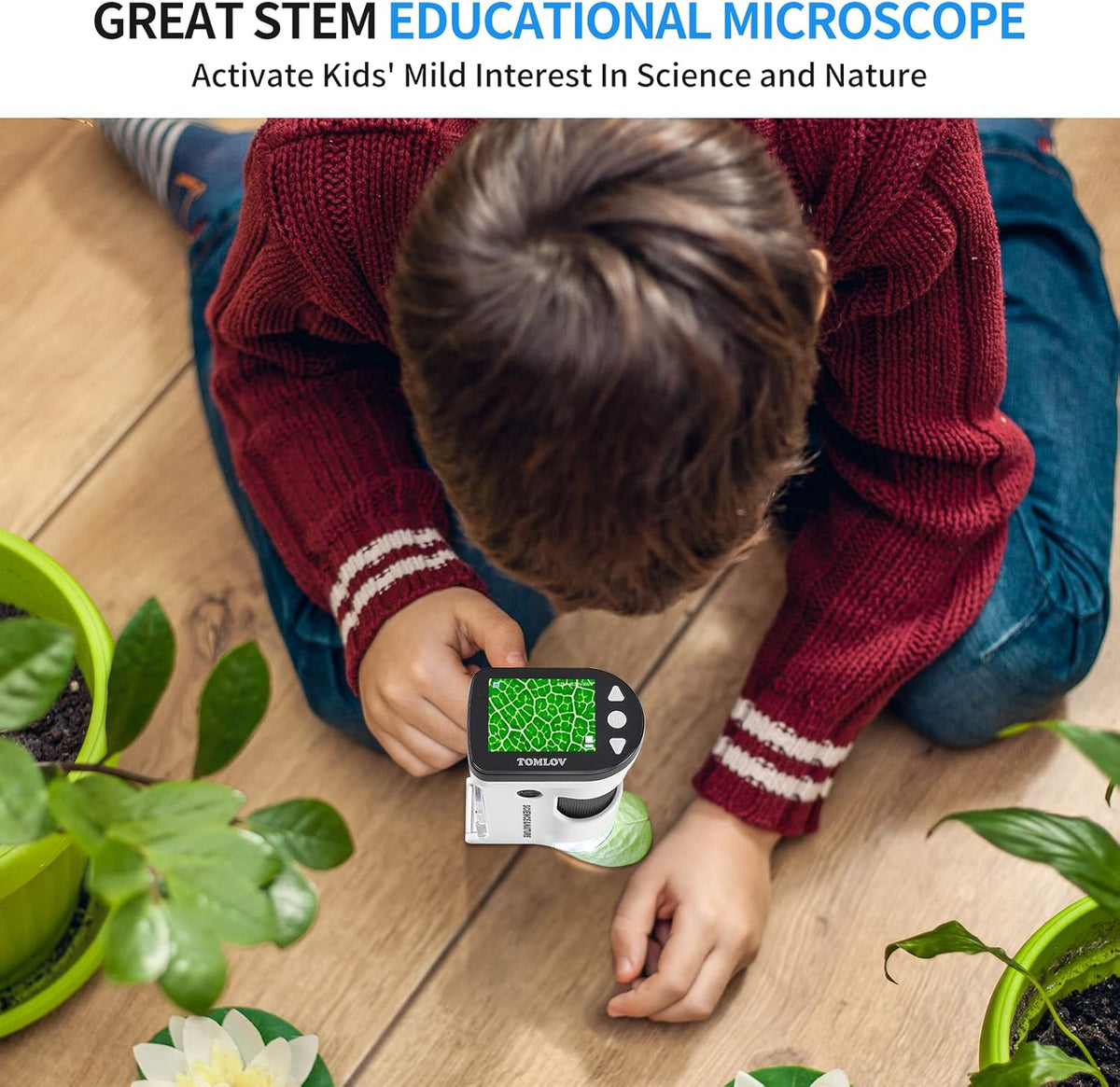 Handheld Digital Microscope 800X with 2'' LCD Color Screen L5074