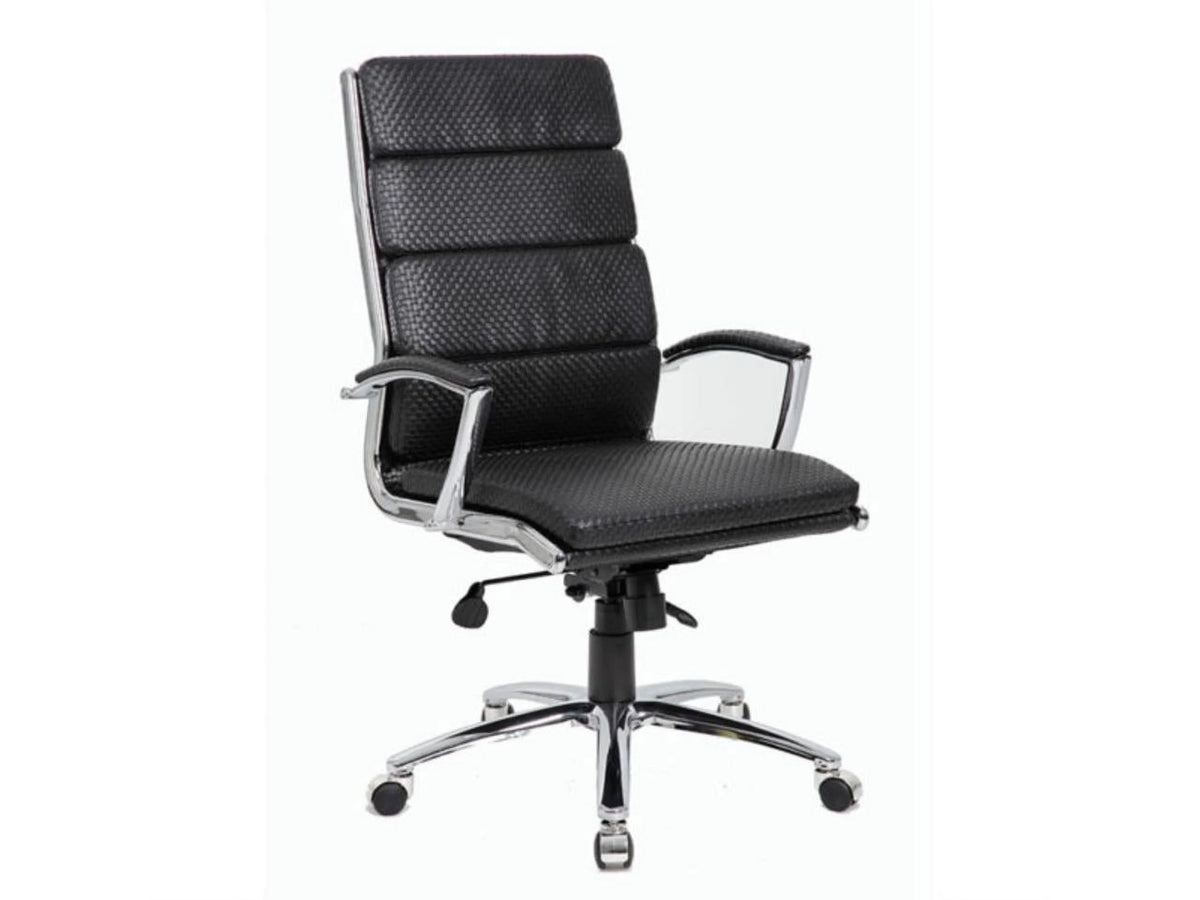 Vinyl Chair with Metal Chrome Finish H262