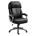 Black High Back Office Chair with Adjustable Height and Wheels D610972