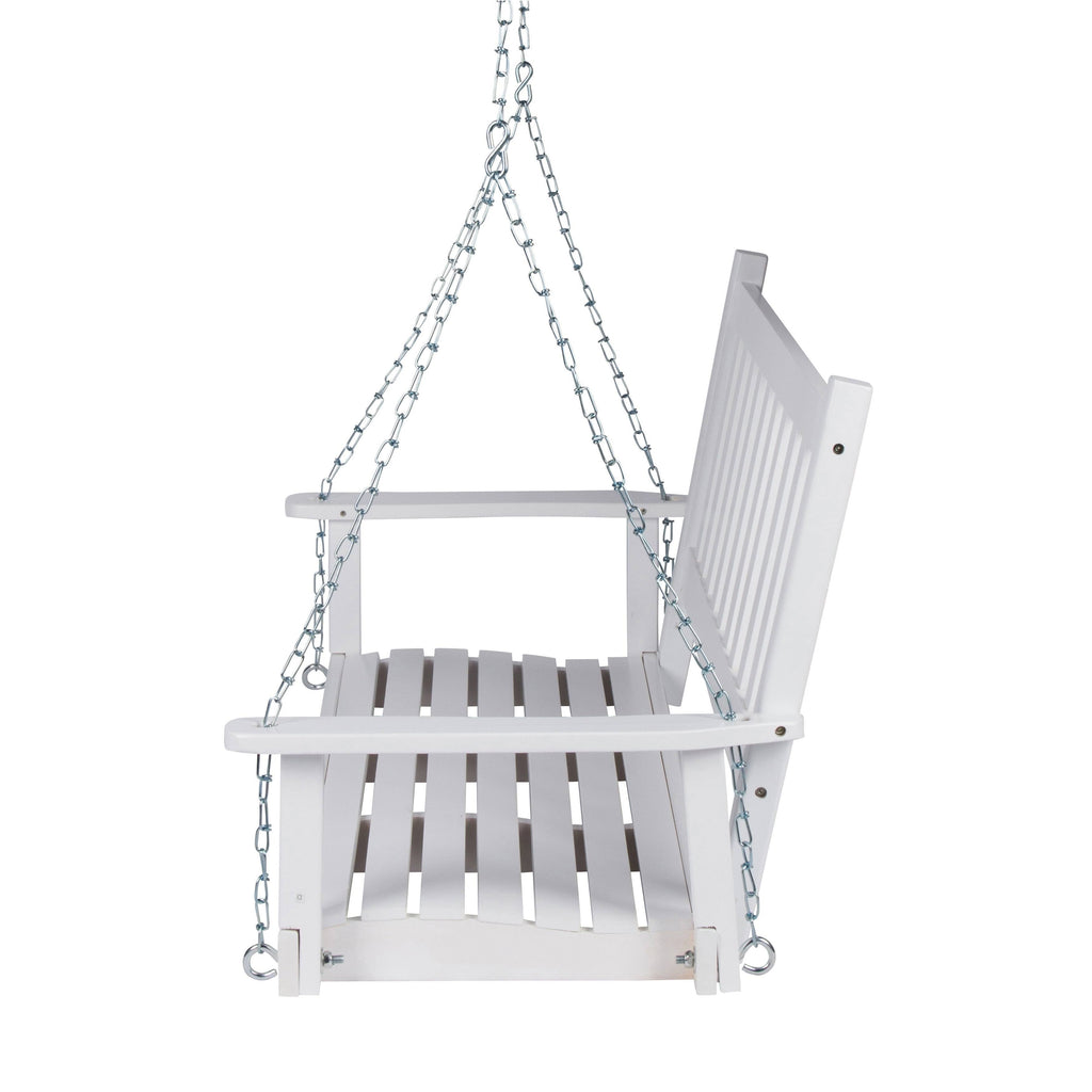 White Wood Porch Swing X311603