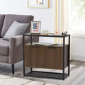 Industrial Floor Storage Cabinet with Glass Table Top F6781