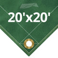 Green Canvas Tarps 20' x 20' R55306