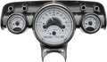 Analog Dash Gauges System Silver Alloy White S673