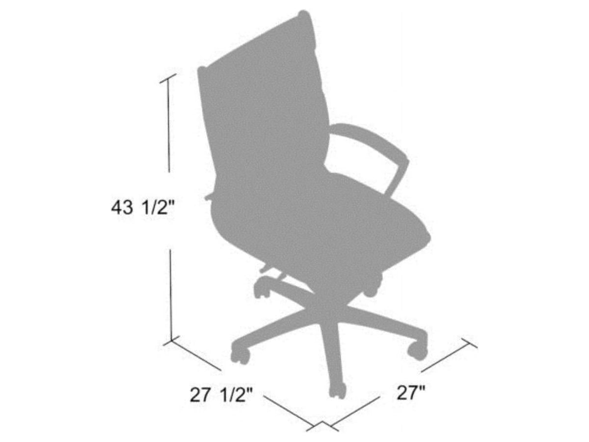 Vinyl Chair with Metal Chrome Finish H262