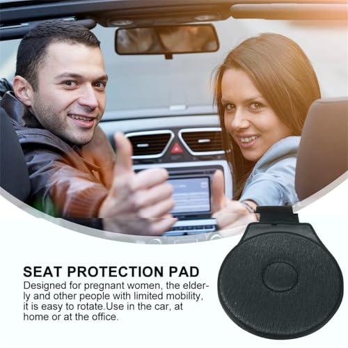 360° Rotating Seat Cushion Non Slip Swivel Seat Cushion Pad C-Black I355007