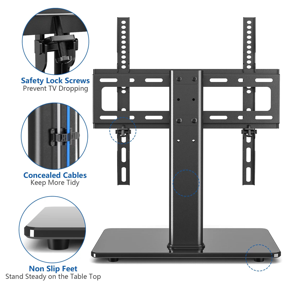 Black Swivel TV Stand V86614
