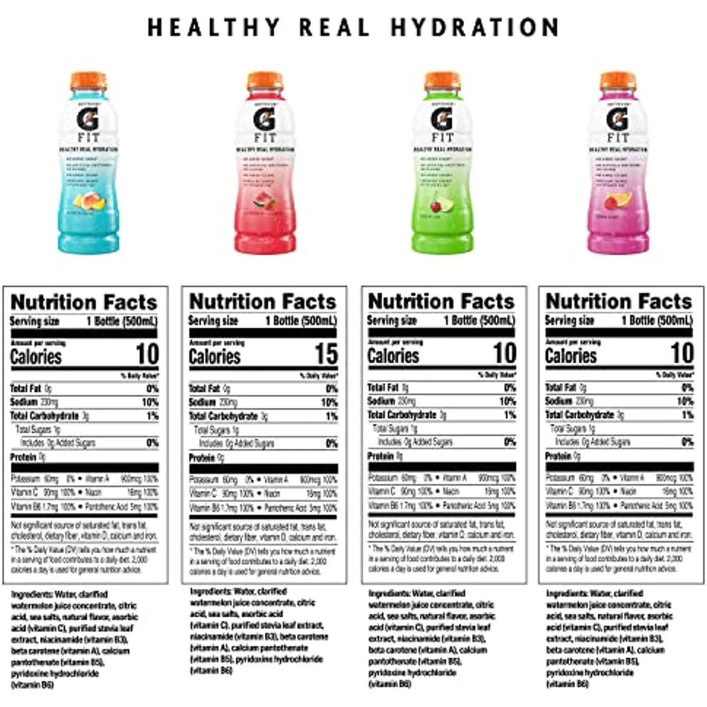4 Flavor Variety Pack 16.9 Oz Bottles (12 Pack) E2102