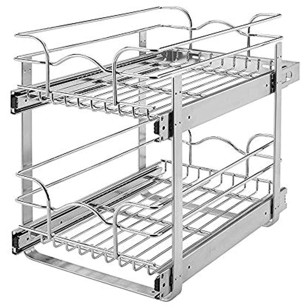 15 in. W x 22 in. D 2-Tier Wire Basket N84348