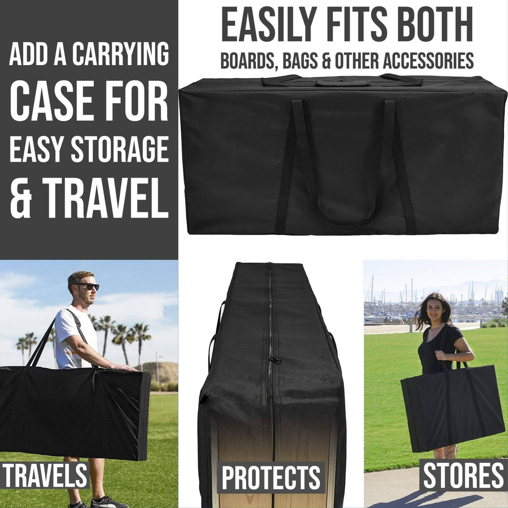 Gray Cornhole Board Set with Carrying Case F593807