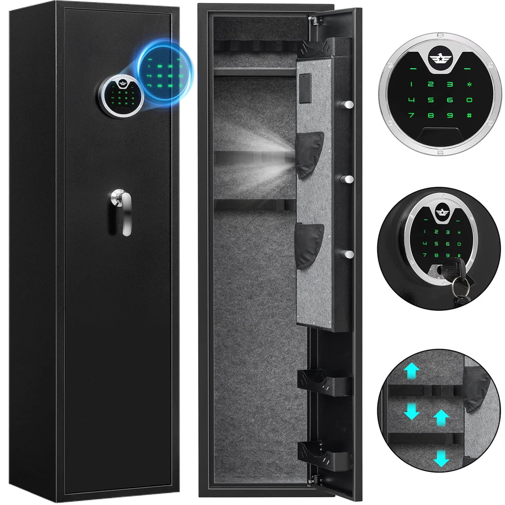 Biometric Fingerprint Long Gun Safe with Alarm System G7530