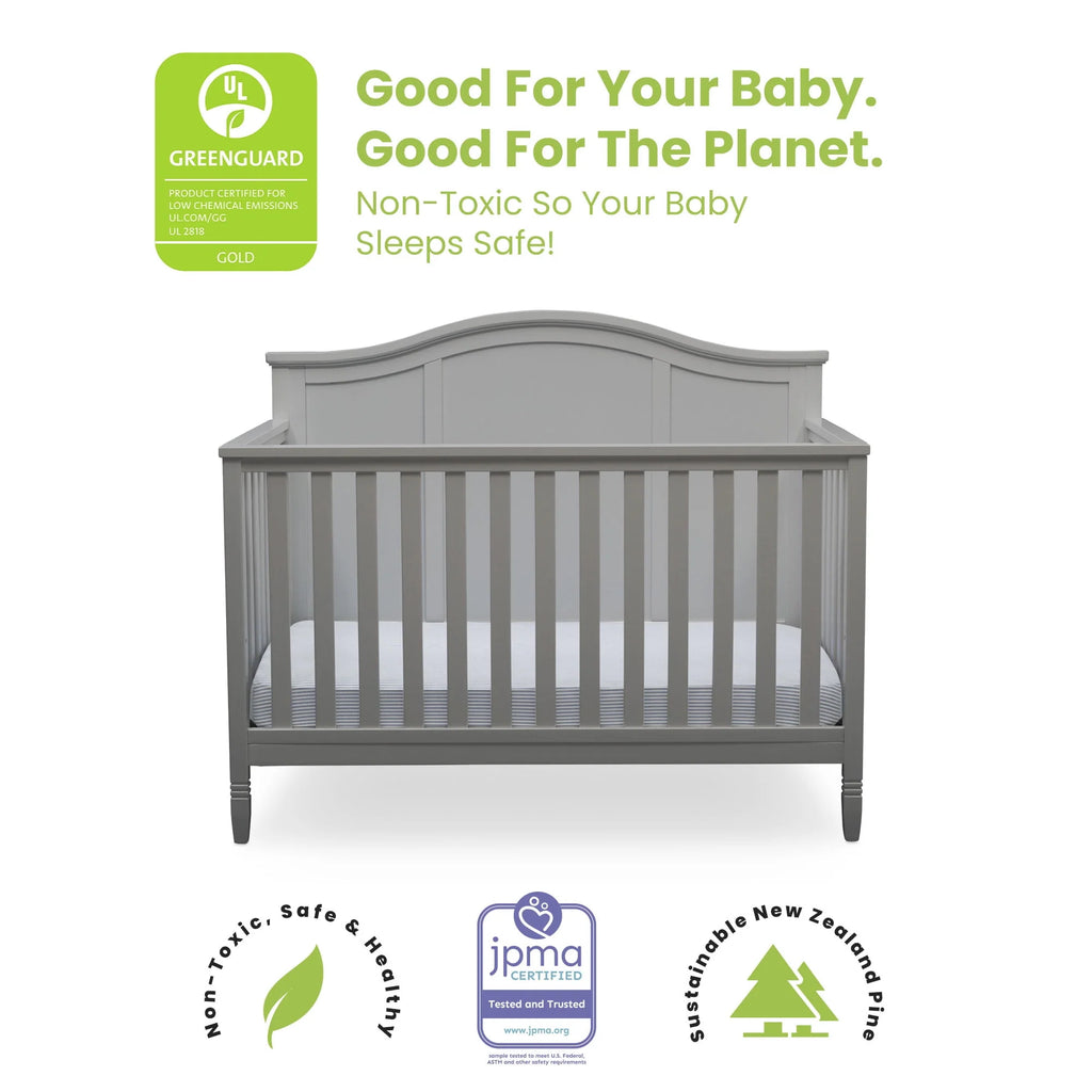 Black 5-in-1 Convertible Baby Crib Z83083