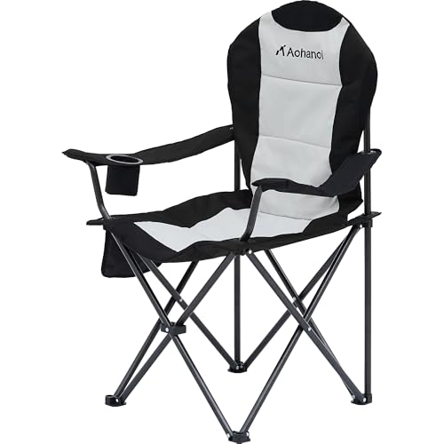 Camping Chairs 2 Pack with Cup Holder & Cooler Bag H28484