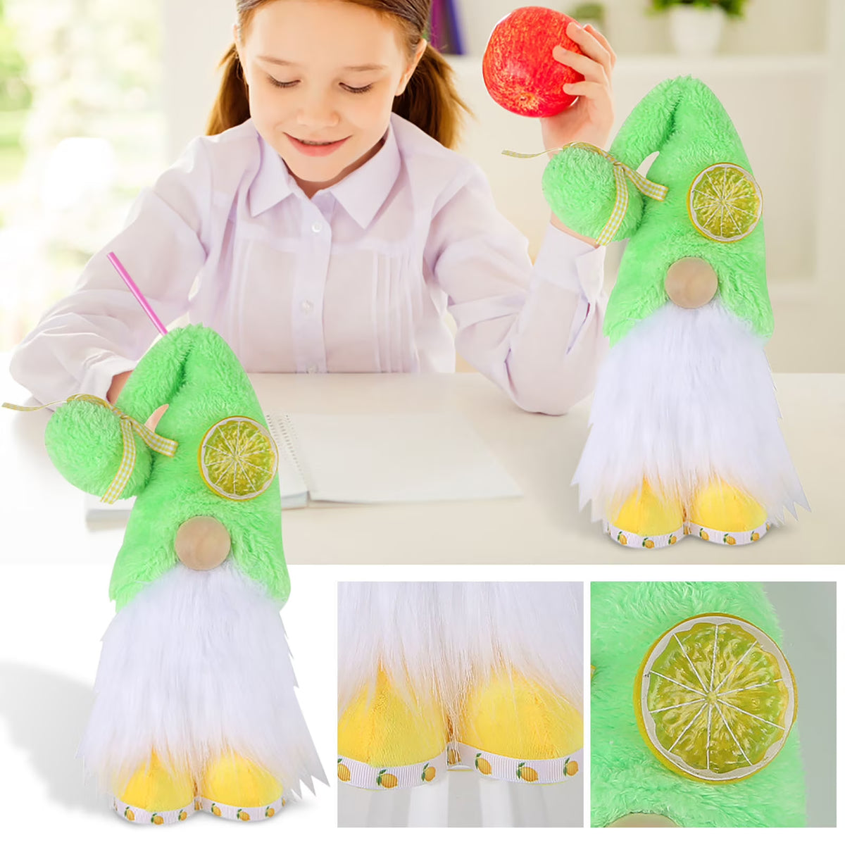 Summer Lemon Doll Plush Dwarf Doll D60646
