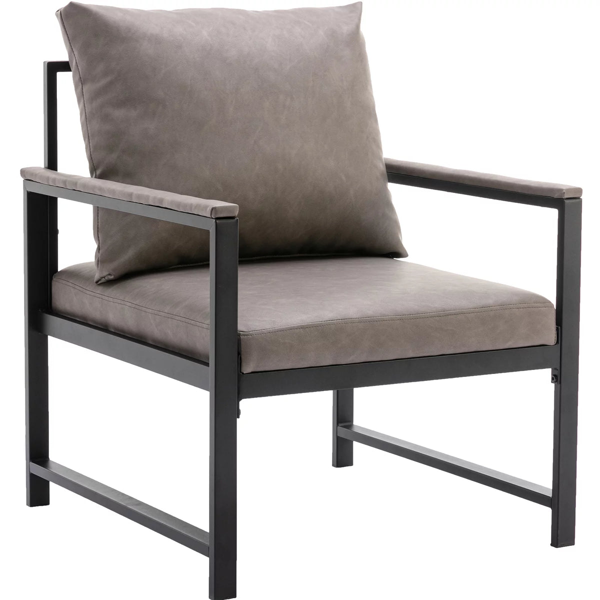 28 inch PU Leather Accent Chair R3157