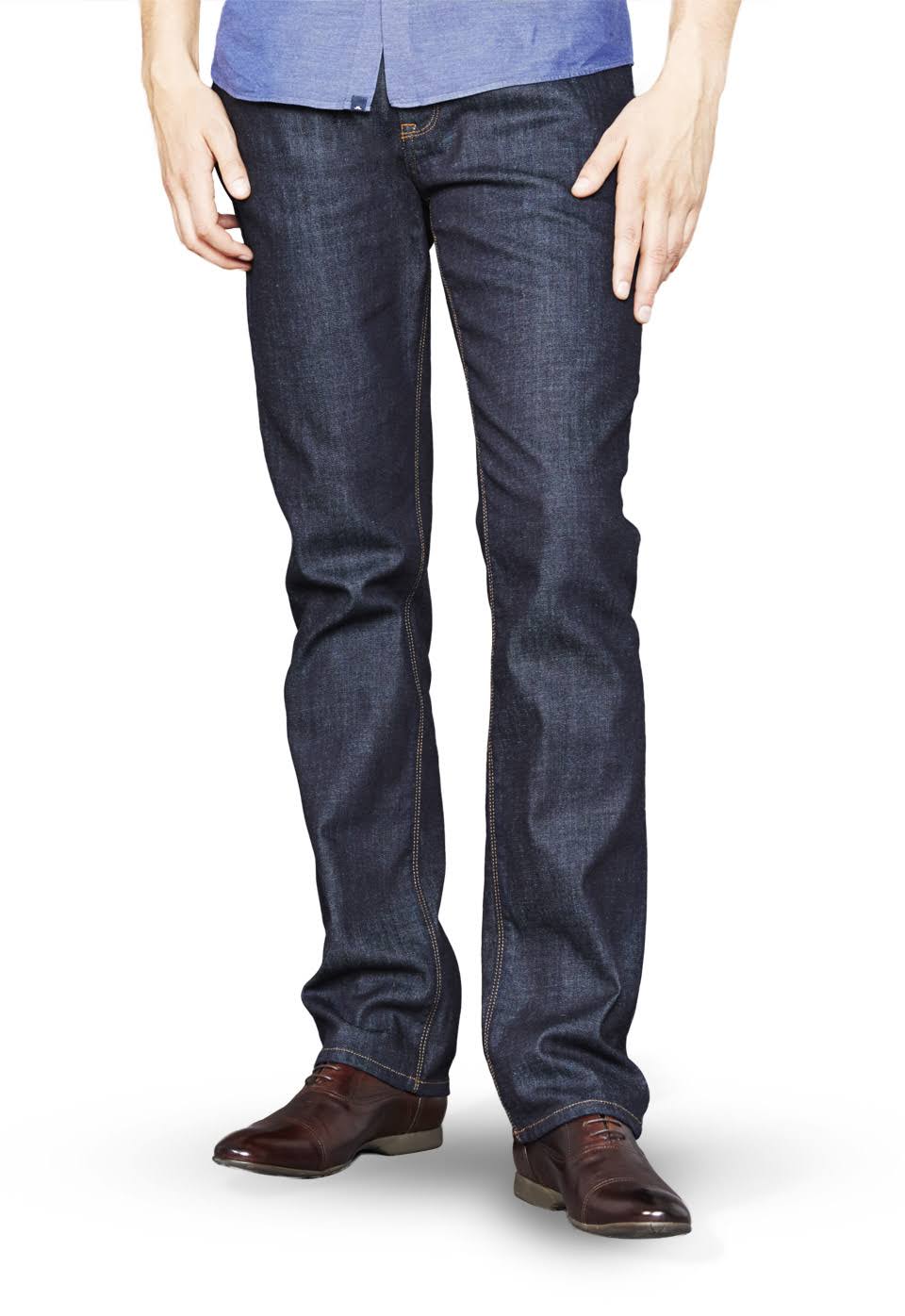 Dark Blue Straight Jeans T821011