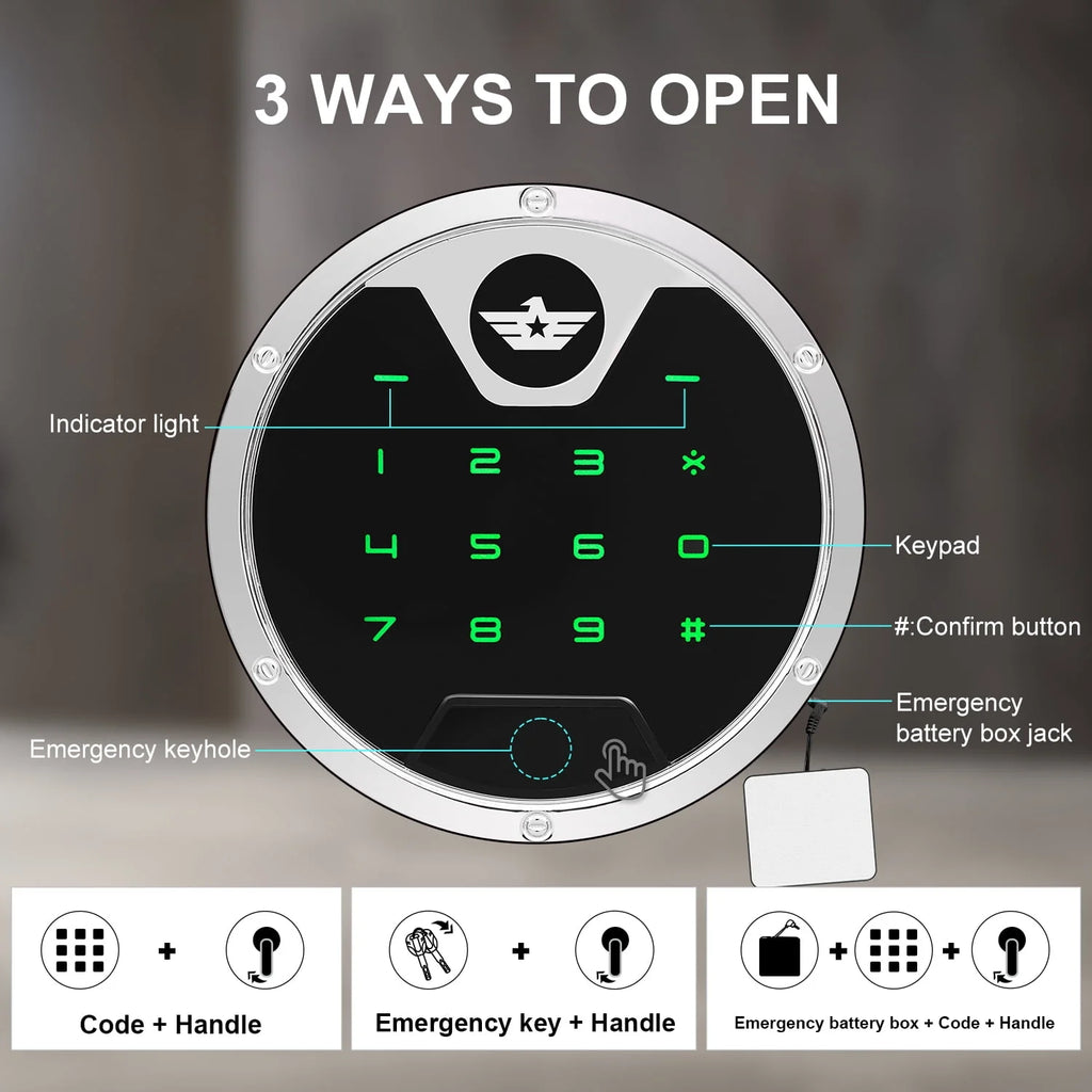 Biometric Fingerprint Long Gun Safe with Alarm System G7530