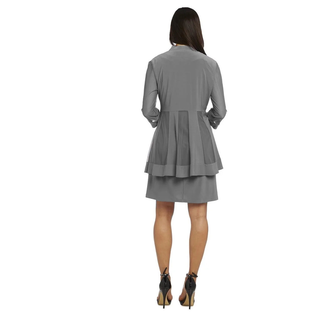 Two Piece Jersey Dress Lace Jacket F241