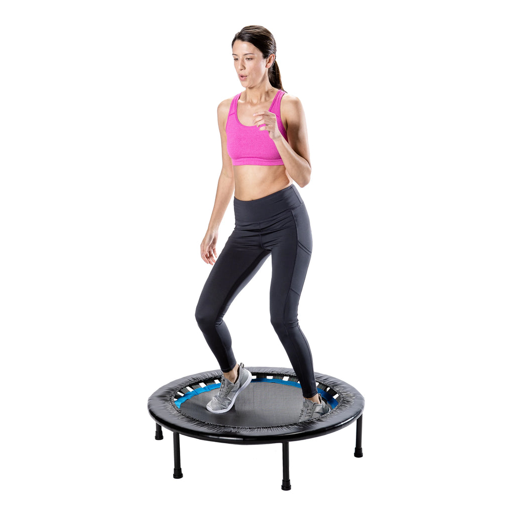 36"Wx36"Dx12"H Black Trampoline with Monitor and Adjustable Incline I22797