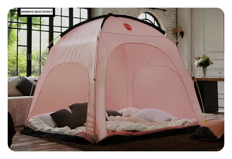 Pink Warm Tent for Single Bed W7625