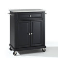Stainless Steel Top Portable Kitchen Cart Island Q586
