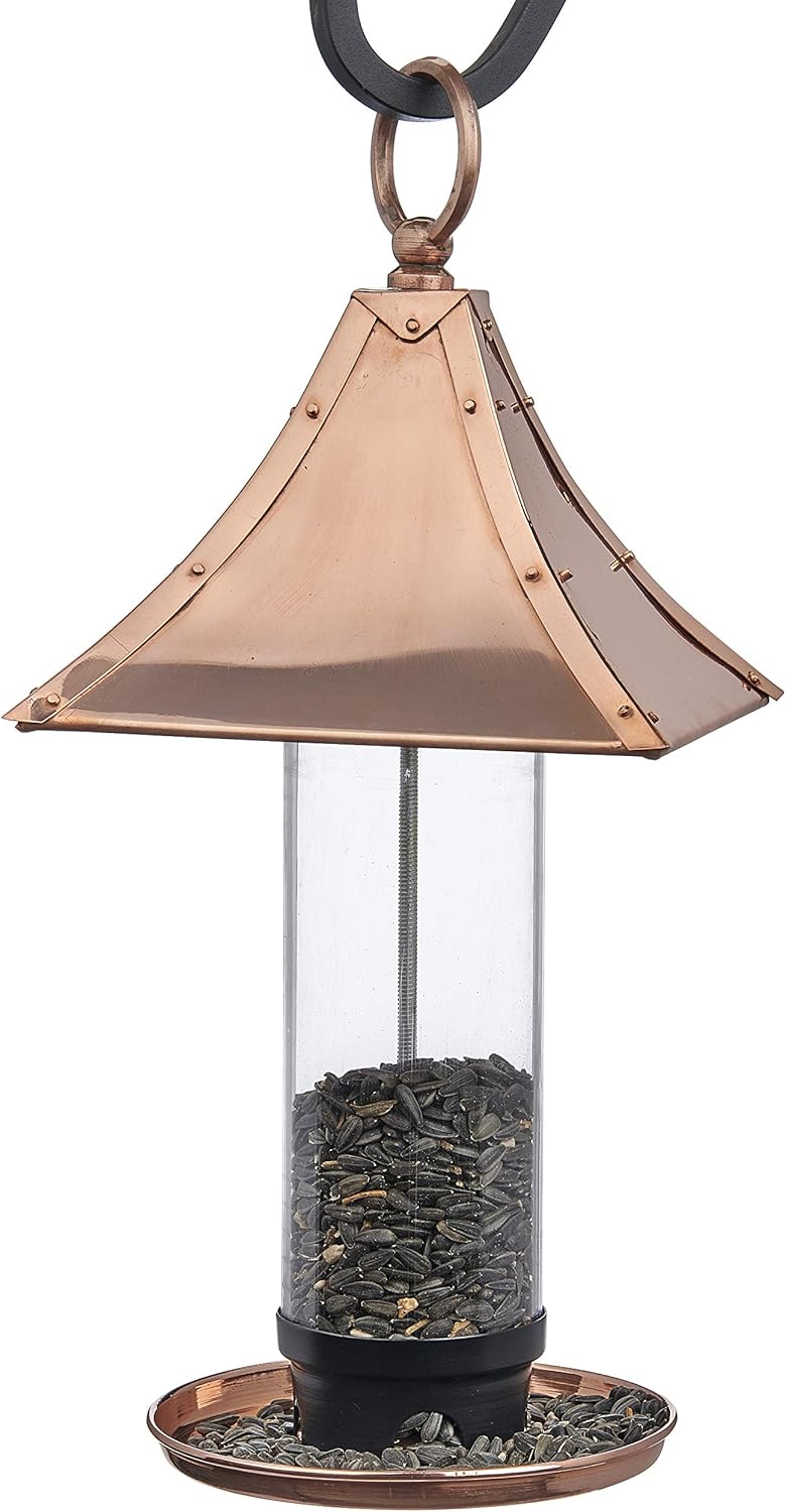 Polished Copper Bird Feeder K9208