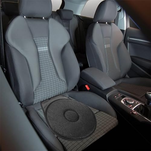 360° Rotating Seat Cushion Non Slip Swivel Seat Cushion Pad C-Black I355007