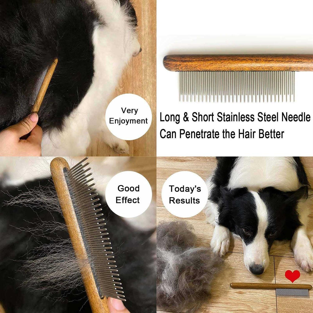 Solid Wood Pet Grooming Comb K604